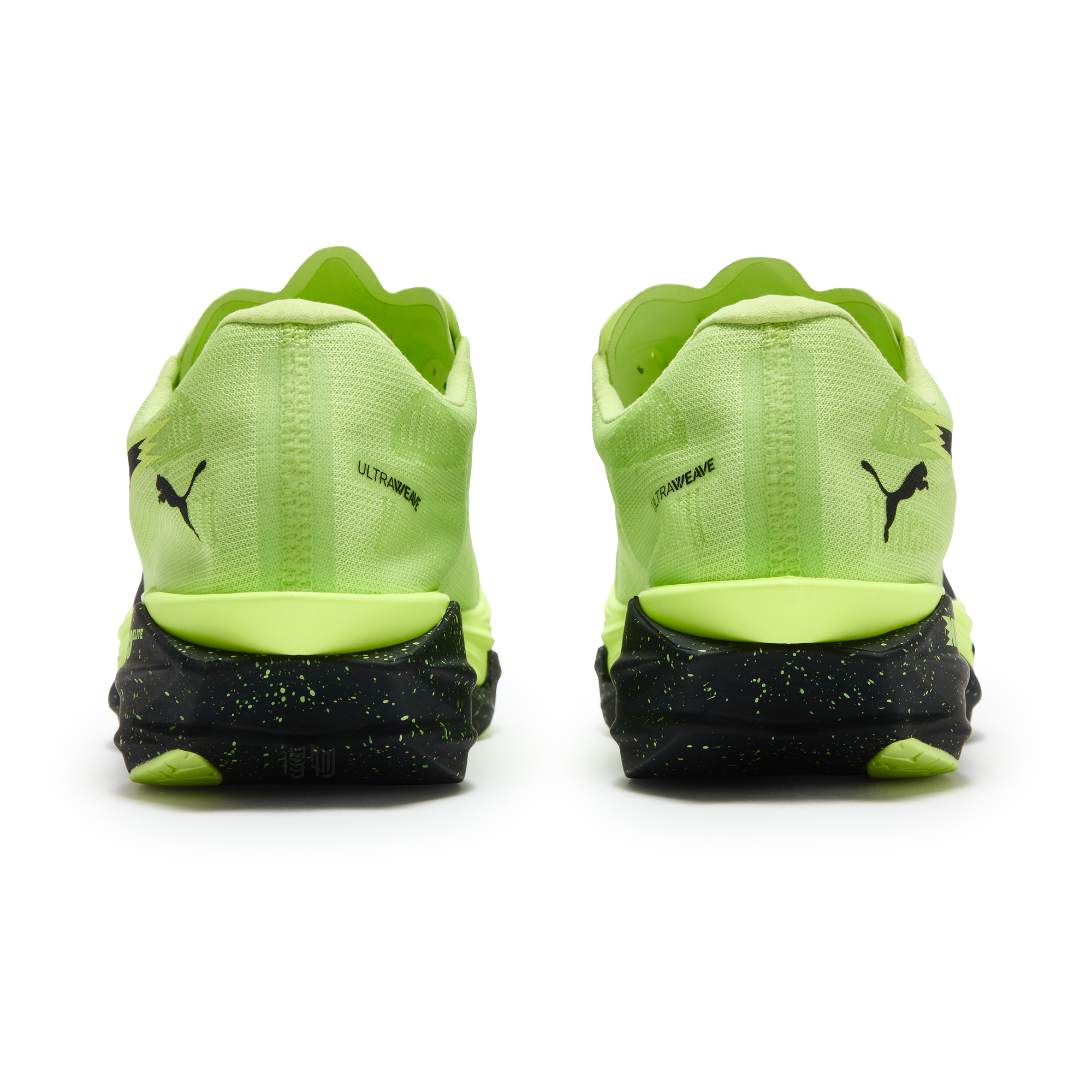 Мужские кроссовки PUMA Deviate Nitro Elite 4 (салатовые) — 亮绿色-PUMA黑色 — фото 6