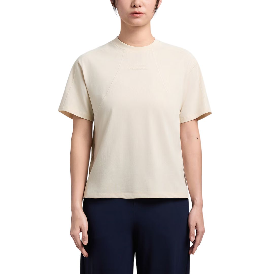 Женская футболка Salomon PL TECHY SS TEE SS26 (серые оттенки) — фото 3
