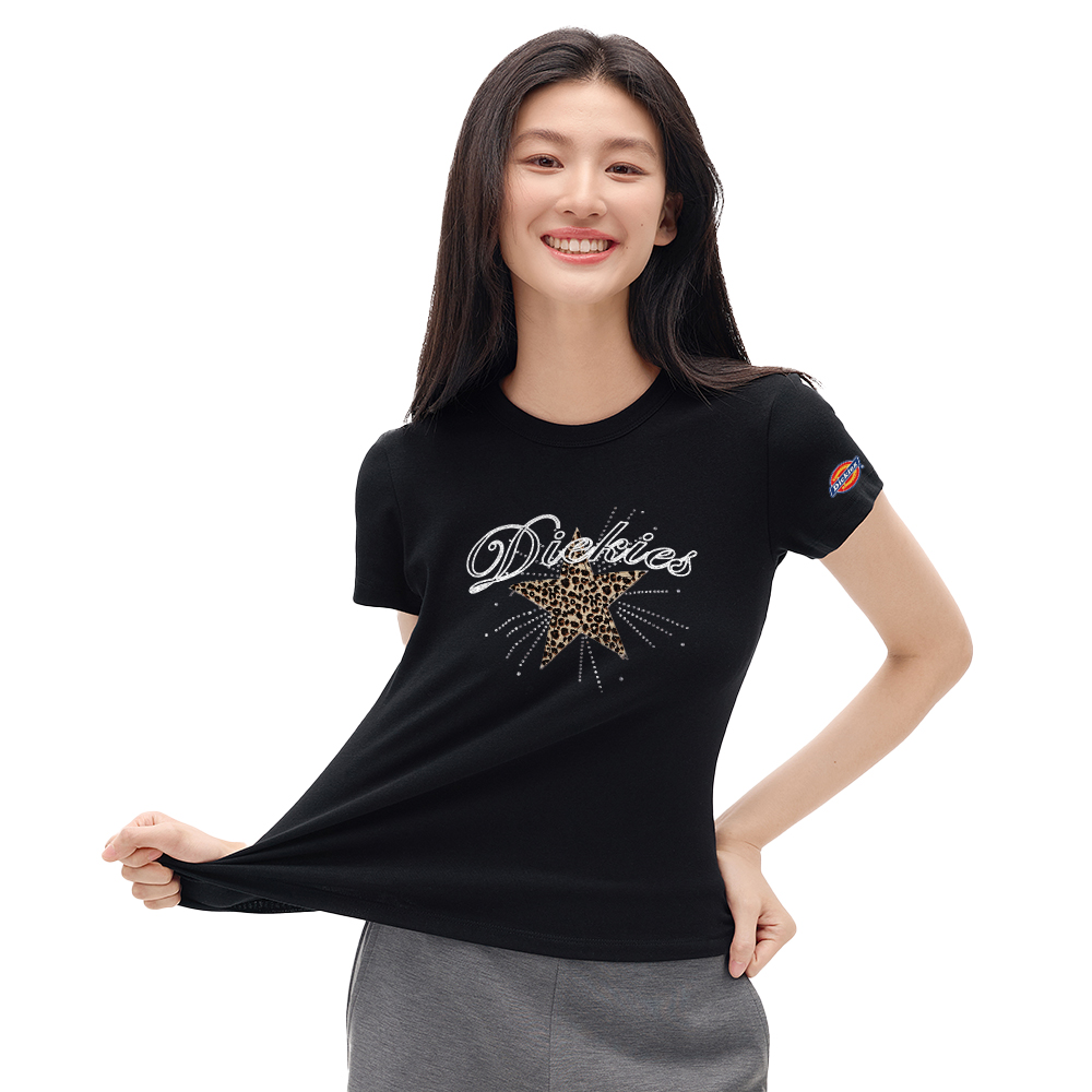 Женская футболка Dickies (черная) — фото 19