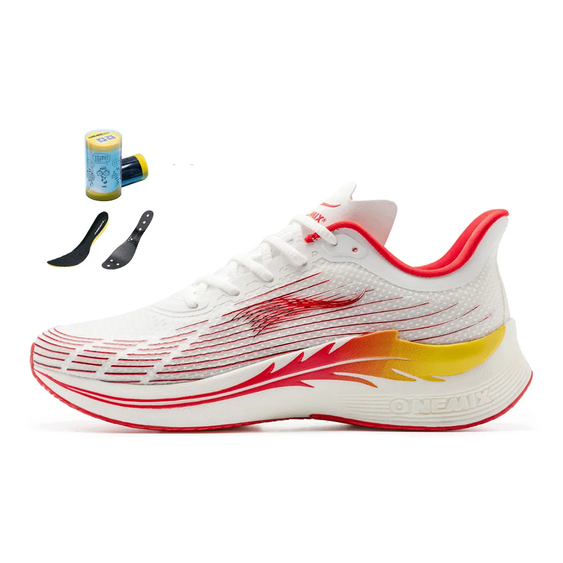 ONEMIX Wing Armor Running Shoes Unisex Phoenix White Red