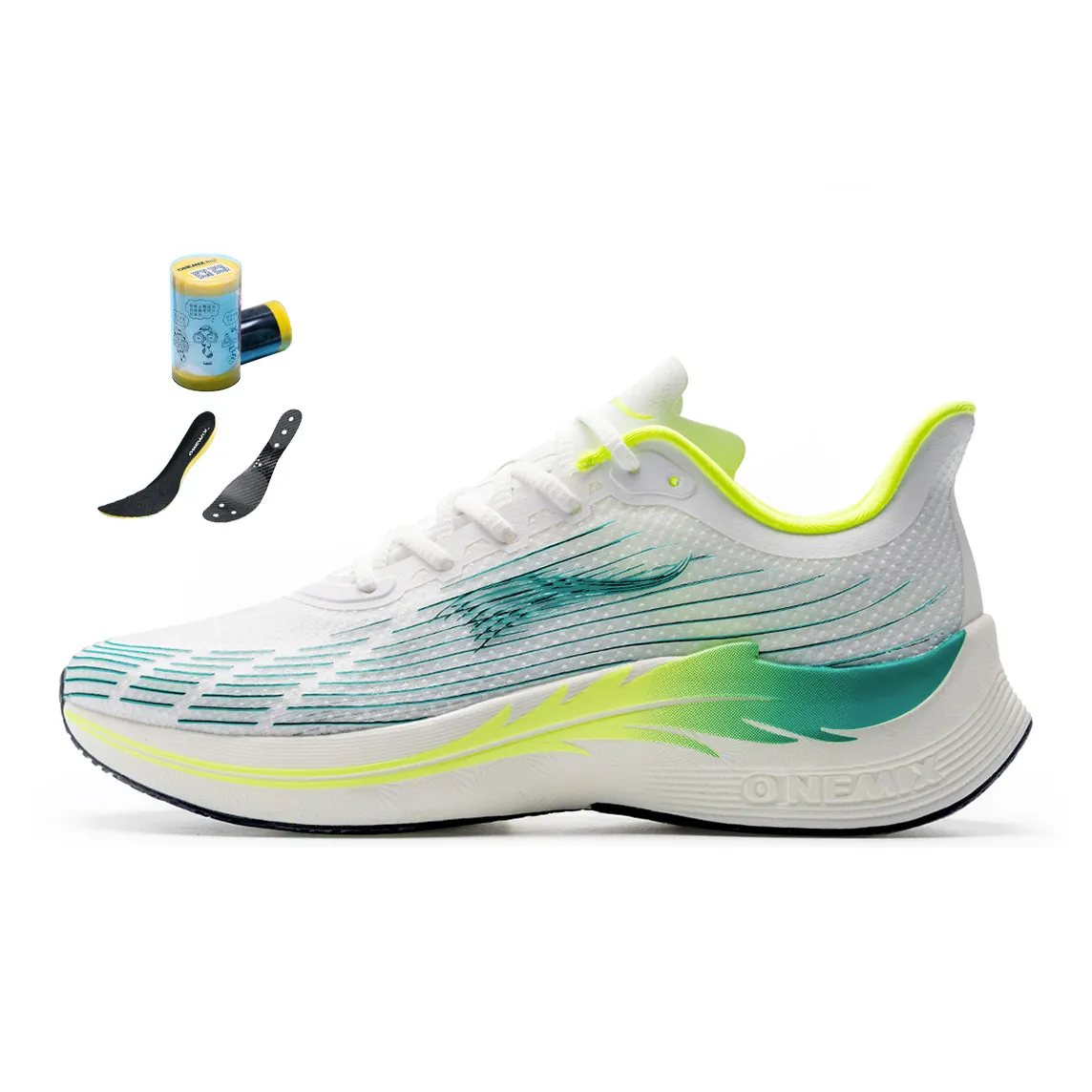 ONEMIX Wing Armor Running Shoes Unisex Dynamic Green