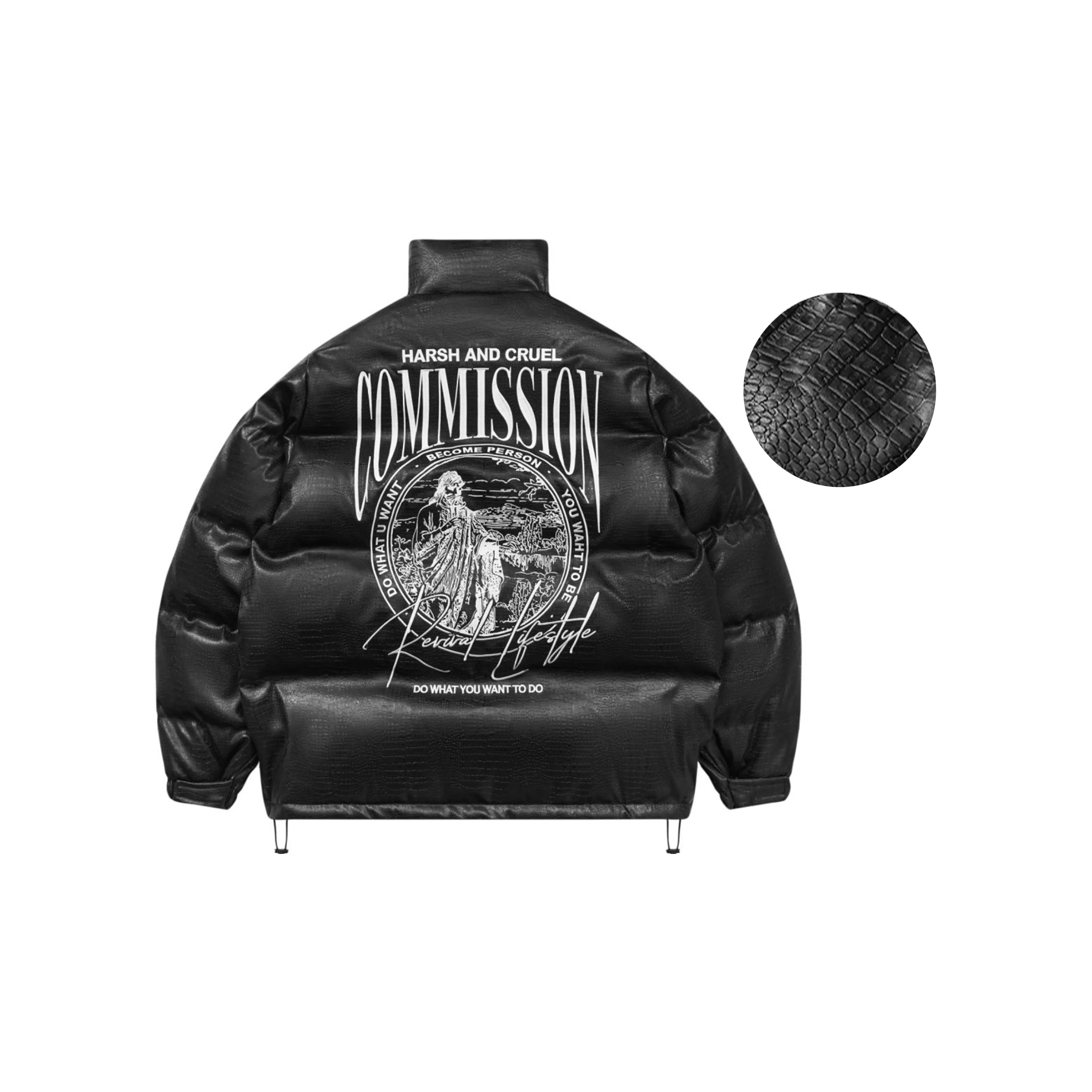 long sweater with worn effect yohji yamamoto coat black Puffer Jackets Unisex