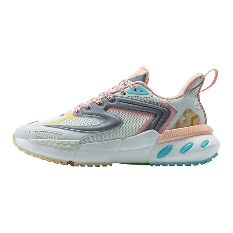 ONEMIX Follow The Waves Low Top Running Shoes Unisex Pink Yellow
