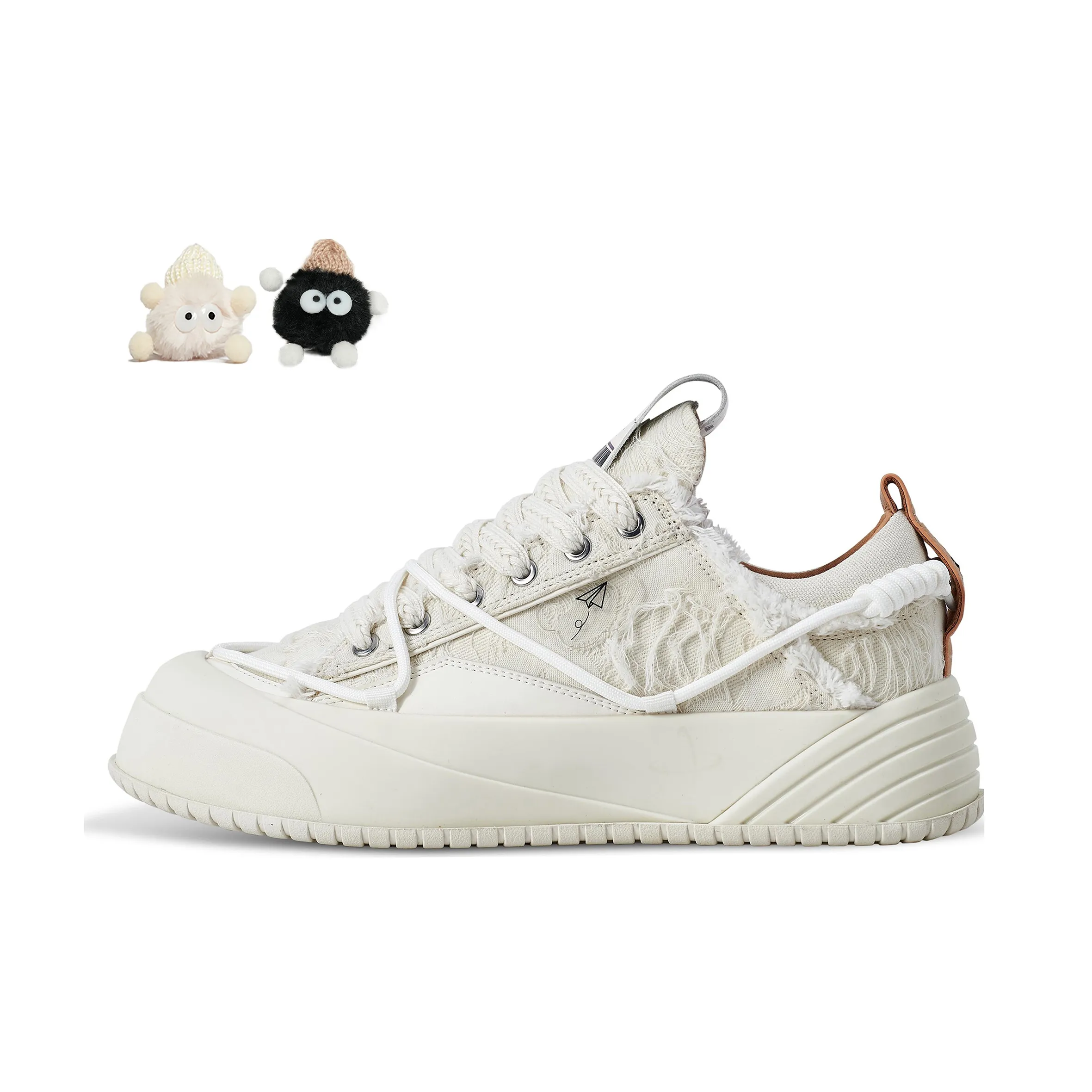 ON MAX Paper Airplane Series Starry Sky Low Top Skateboard Shoes Unisex Pearl White