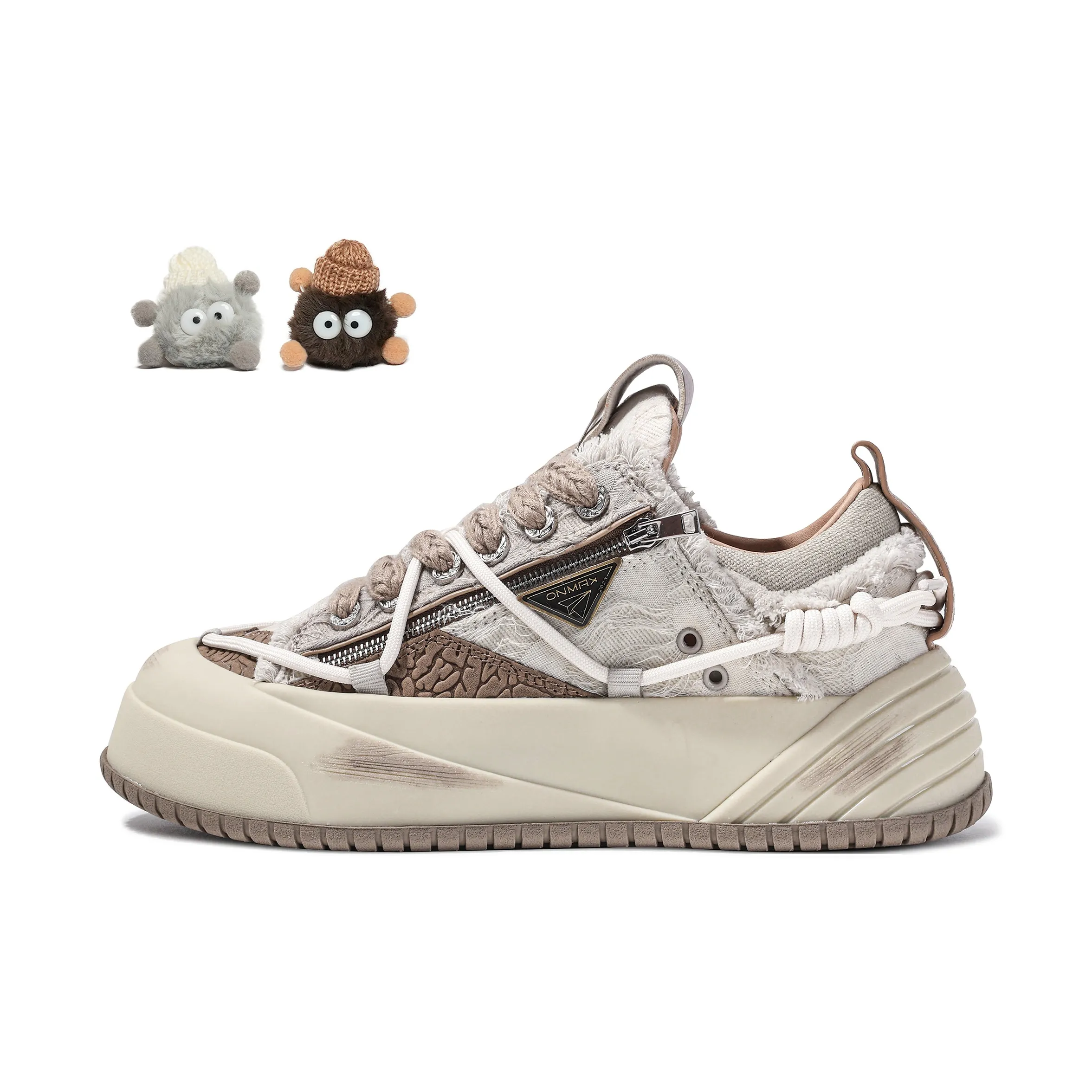 B-court Sneakers With Embossed Brand Monogram