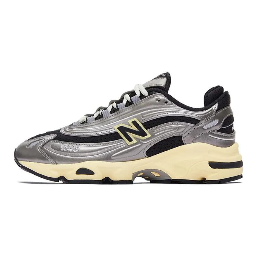 New Balance NB 1000 Low Top Running Shoes Unisex Silver Black