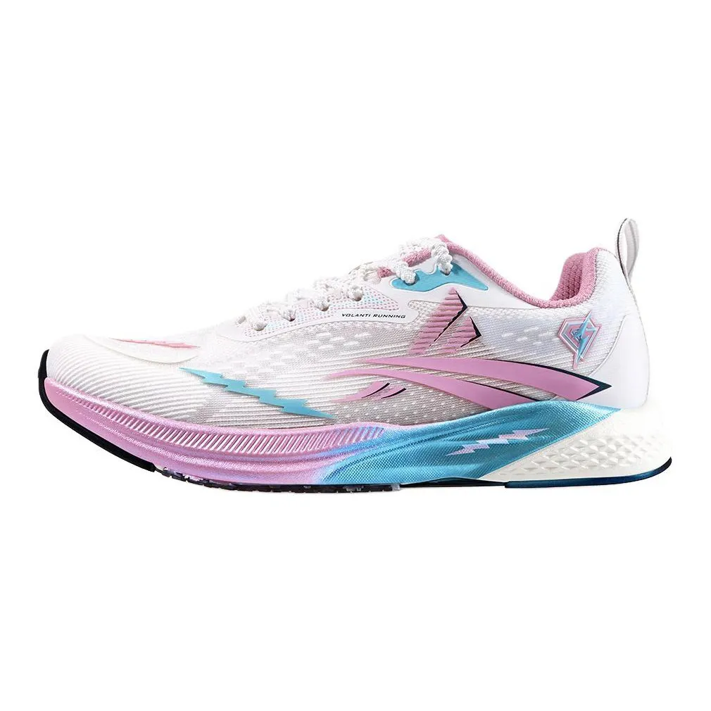 520 x Volanti 911 Dream Lightning Cushioning, Wear Resistant Running Shoes Unisex White Pink