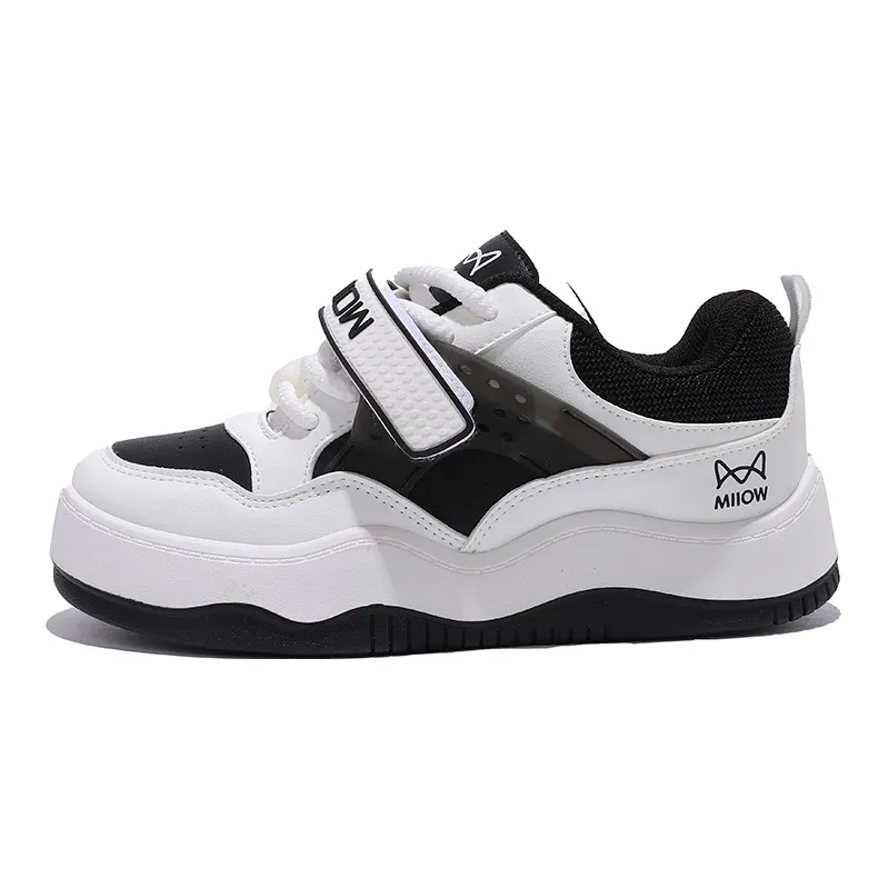 MIIOW Trend Party Series Coverage Wear Resistant Lightweight Height Increasing Low Top Skateboard Shoes Women's