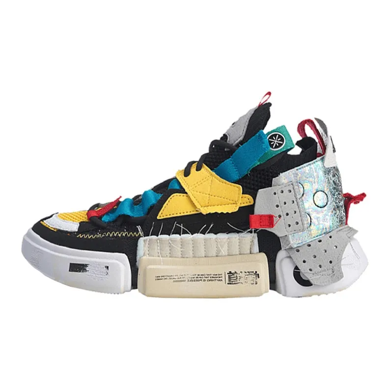 LiNing Essence 2 Sample For Bale Durable Breathable Low Top Vintage Basketball Shoes Men's Black White