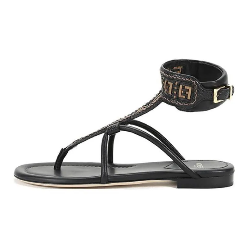 FENDI Strap Sandals Women's Black