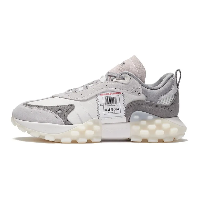 LiNing Overload Low-Top Casual Shoes Men's Gray White