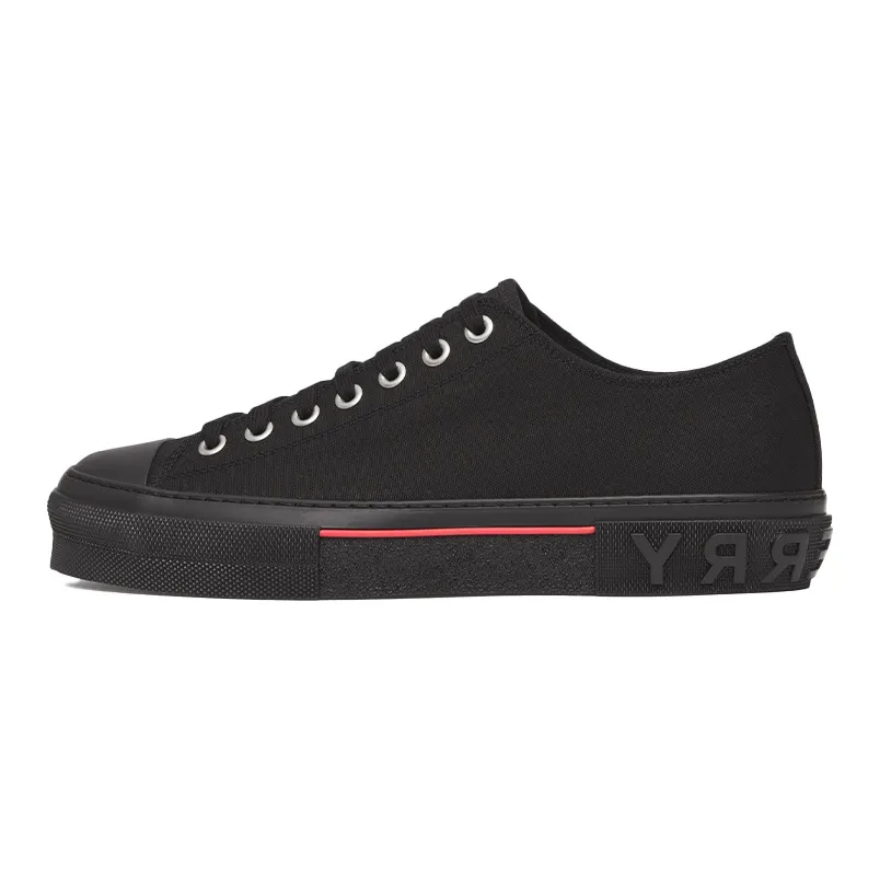 Burberry Low Top Stylish Skateboarding Shoes Men's Black