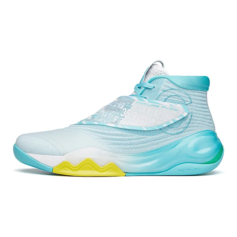 Anta KT6 'Top Of G6' KT these Anti Slip And Wear Resistant High Top Basketball Shoes Swim Pool Blue