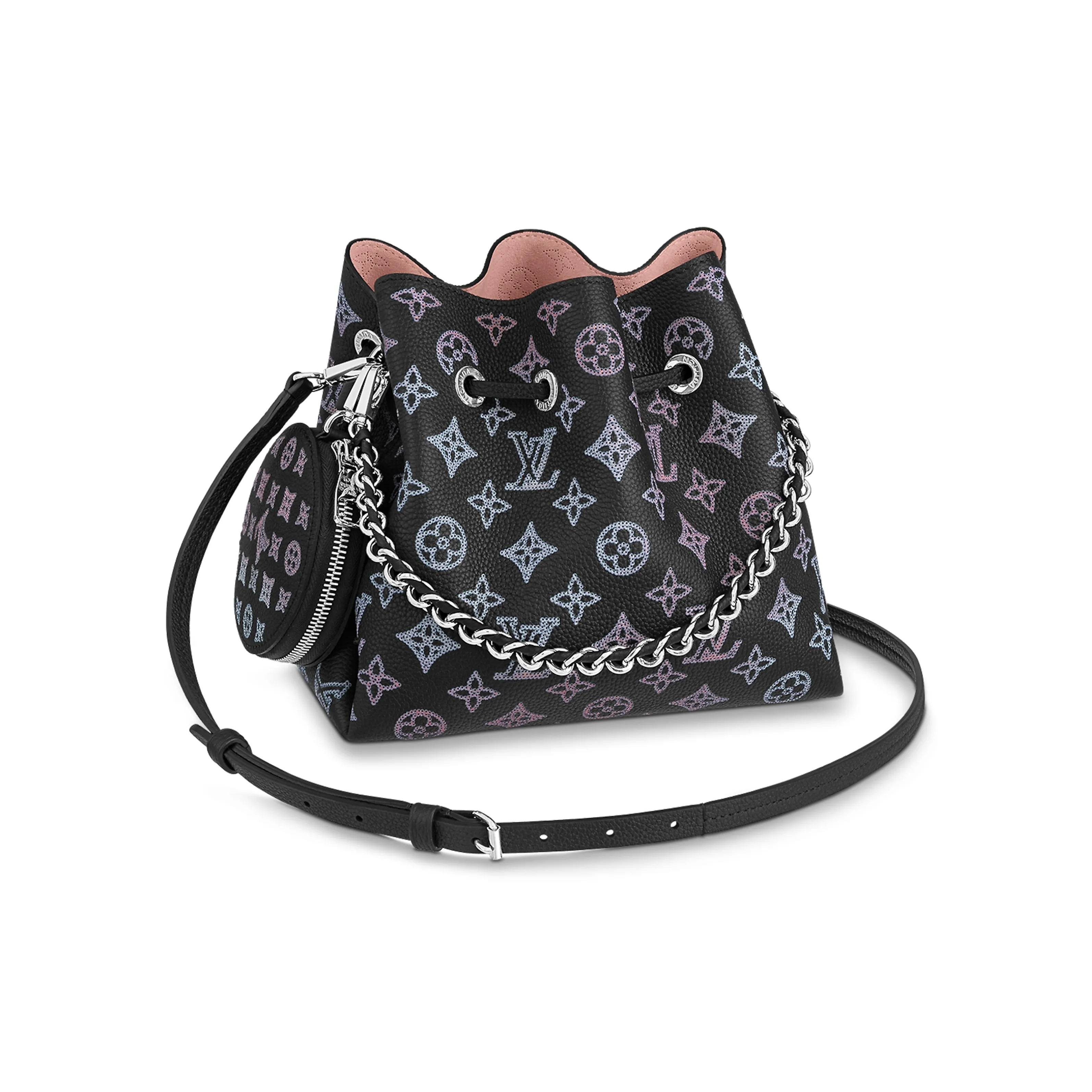 LOUIS VUITTON Bella Cow Leather Moonlight Goddess Bucket Bag, Shoulder Bag, Crossbody Bag Women's Black