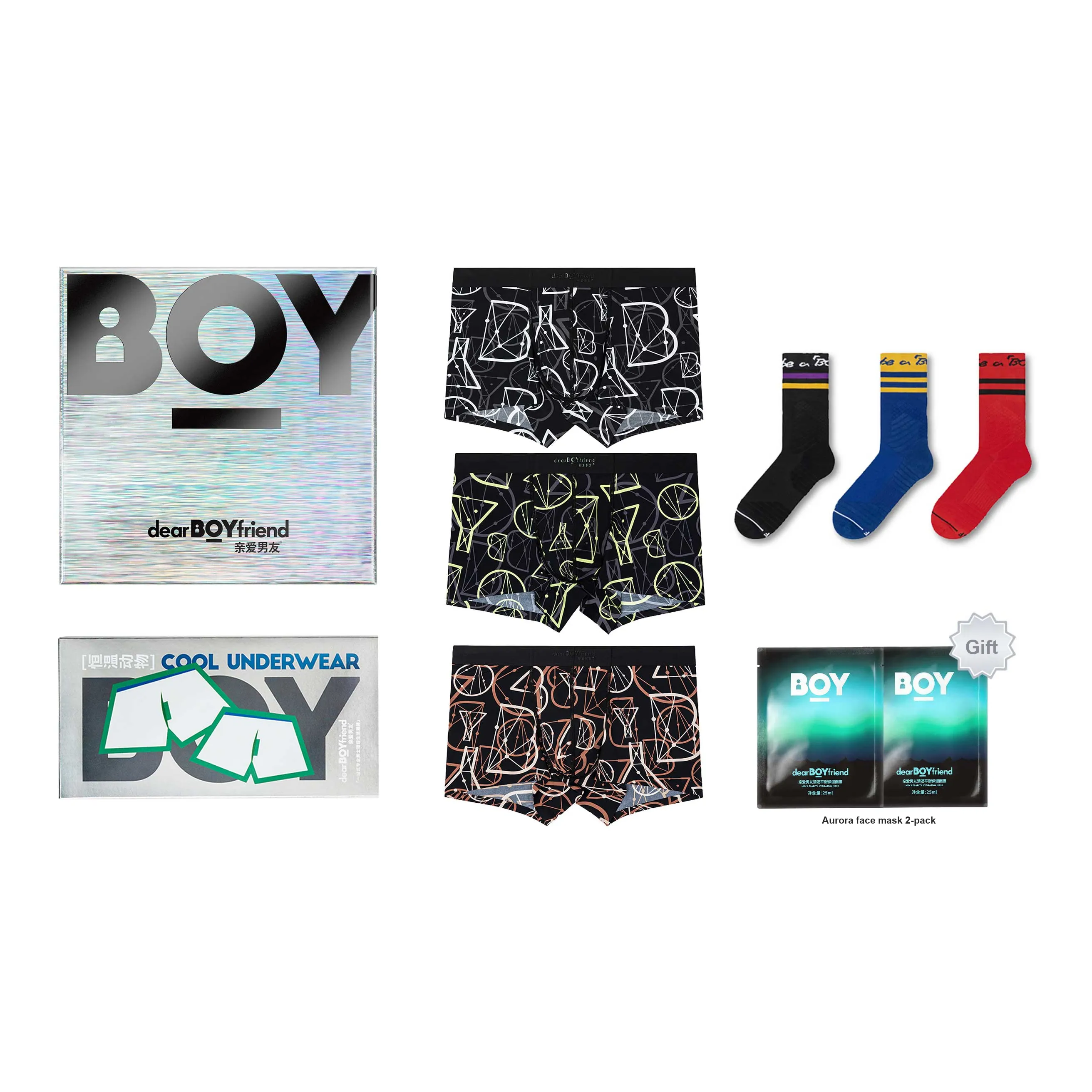 DearBoyFriend Boxer Shorts Men's Black