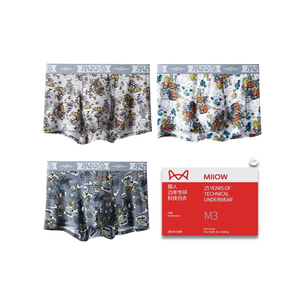 MIIOW Underwear Gift Box Men's Box 3 Pack