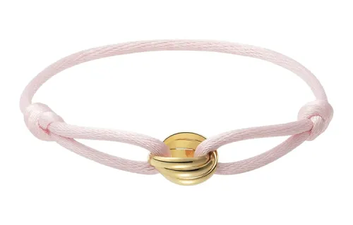 CARTIER Trinity Series Rope Bracelets Unisex Pink Gold