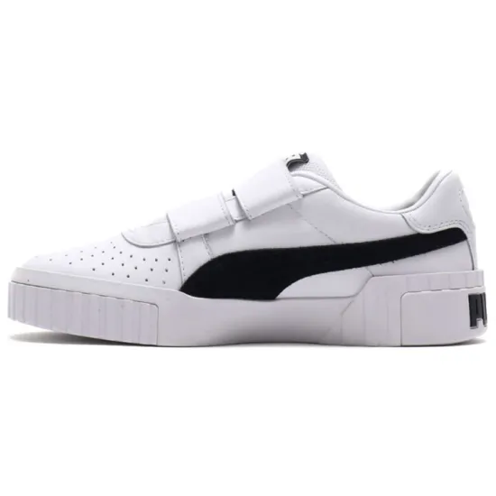PUMA Cali Series Skateboarding Shoes Women's Low-top Black/White