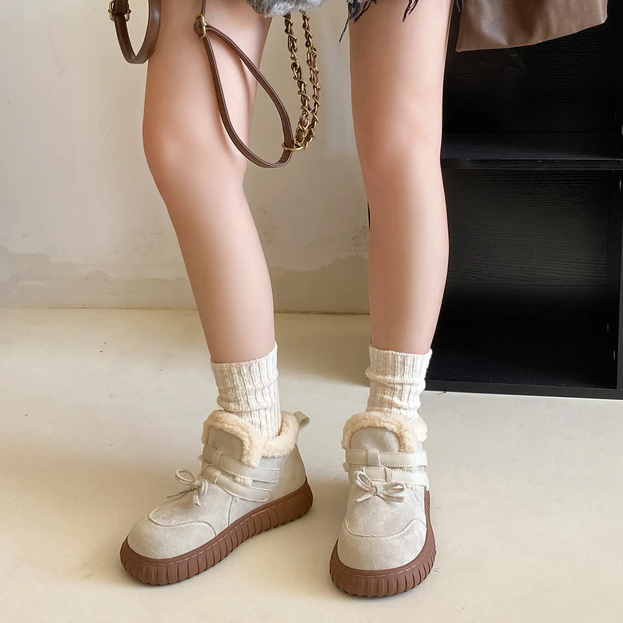 Fawn Miri Термический Износостойкий Противоскользящий Короткий MID Ботинки для снега Женские