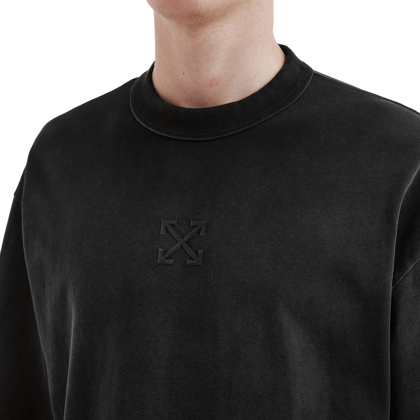 Футболка OFF-WHITE SS26 с вышивкой стрел (состаренная) — фото 6