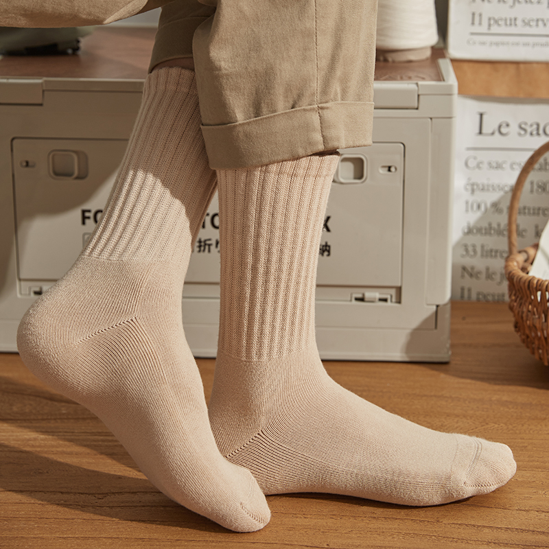 ZEROIN Crew Socks Unisex Kraft Paper Box 4 Pack