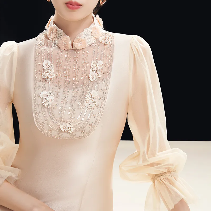 Shimiko Long Sleeved Dresses Women's Sparkling Polyamide