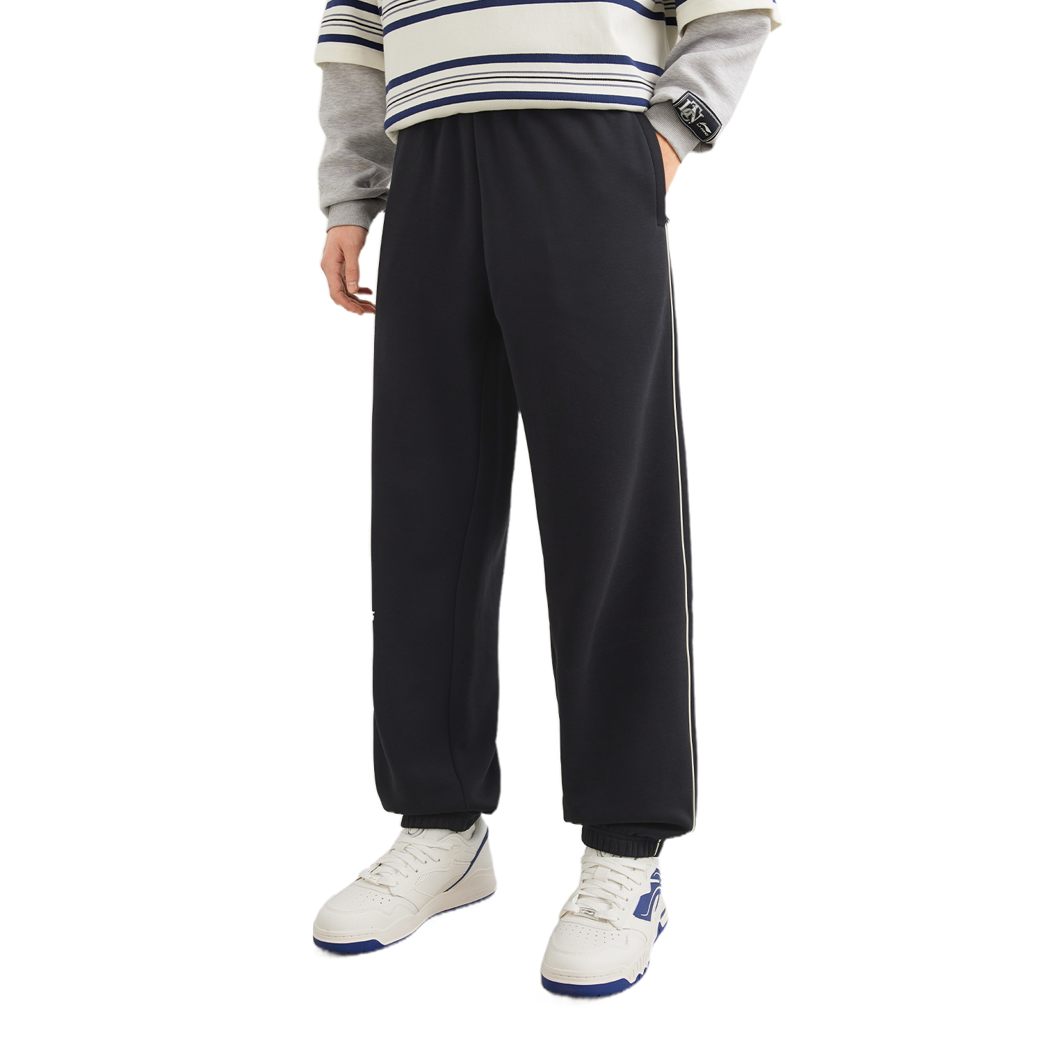 Li Ning Sports Life Collection Knitted Sweatpants Men’s Black