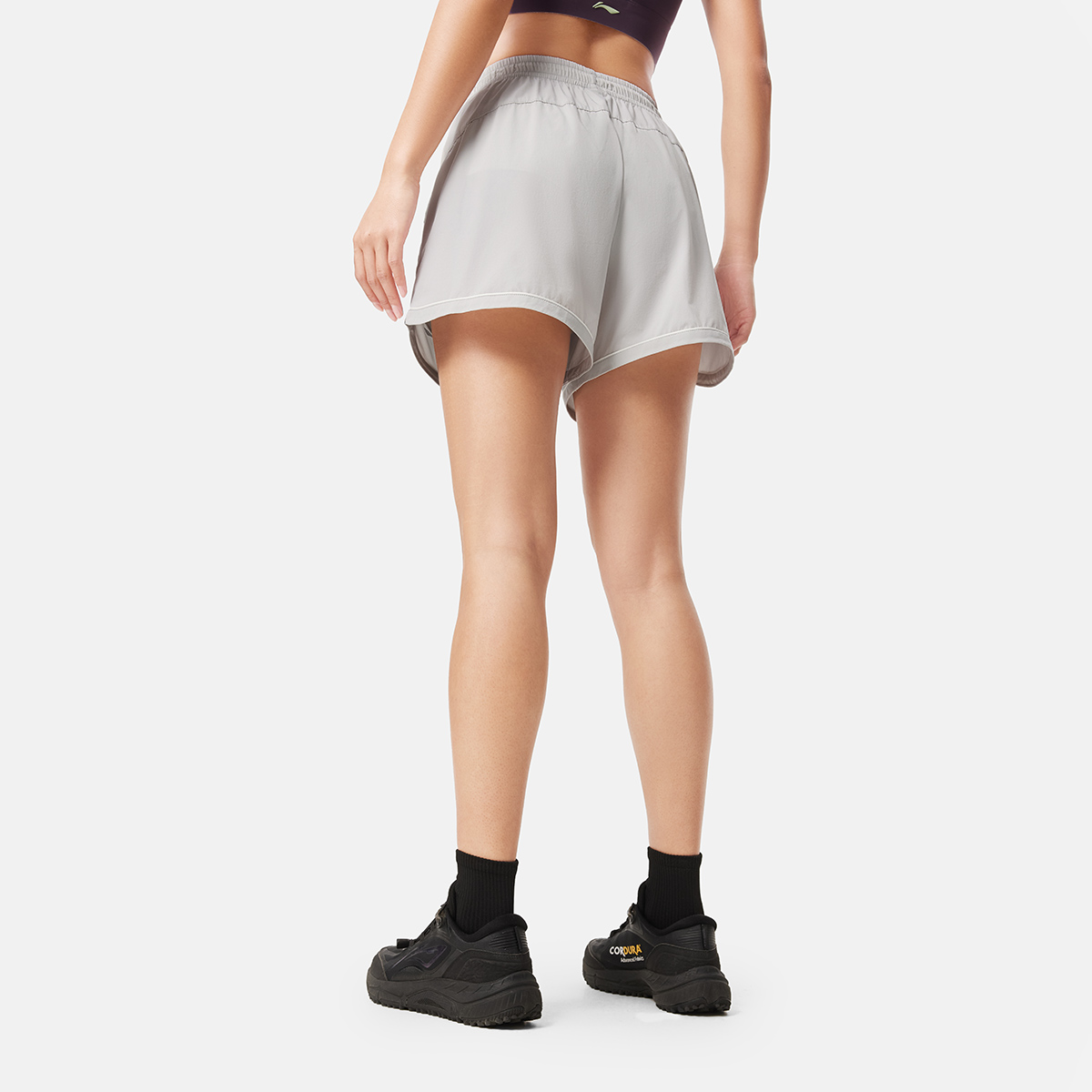 Li Ning Fitness Series Sports Shorts Women’s Calm Gray