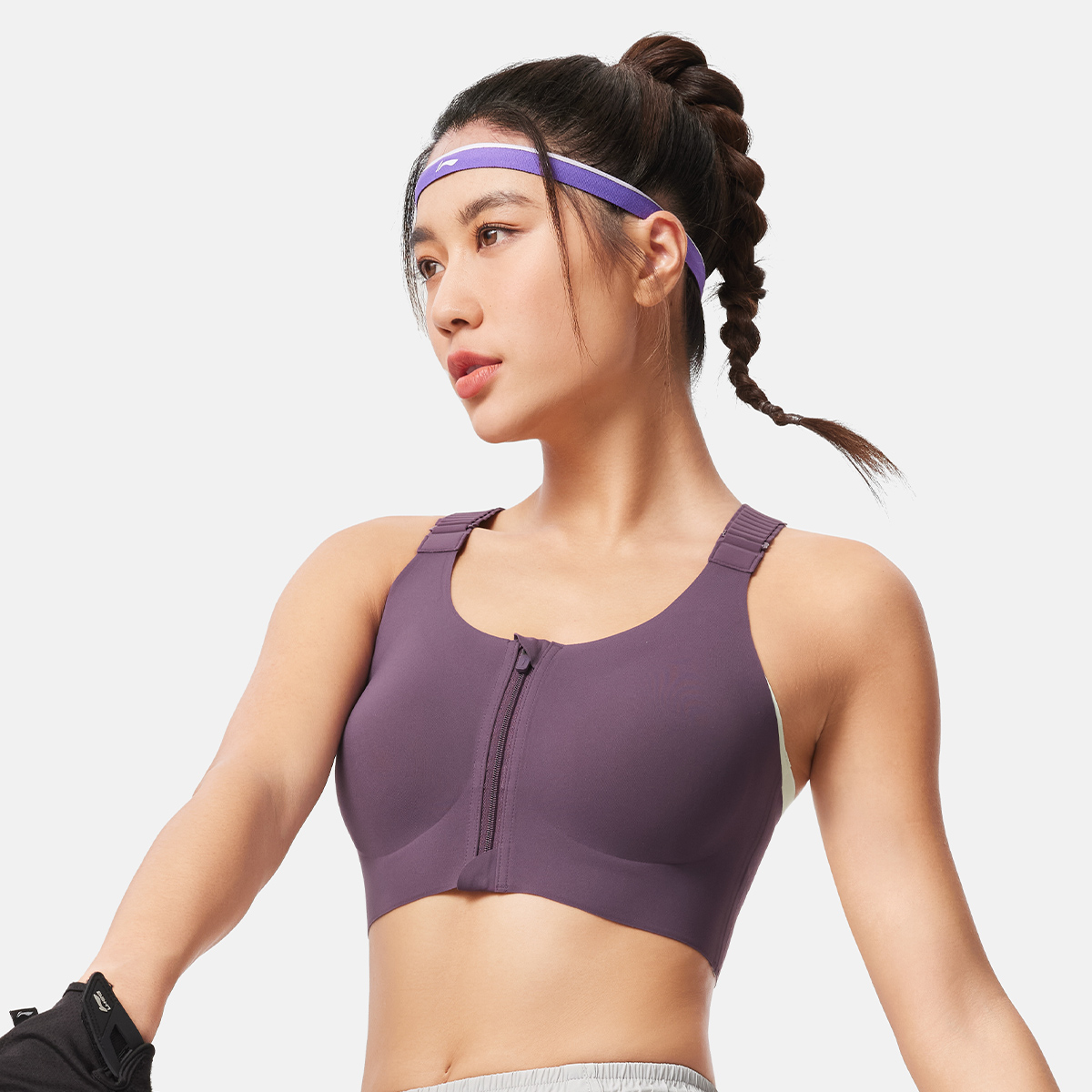 Li Ning Fitness Series Sports Underwear Women’s Sweet Grape Purple