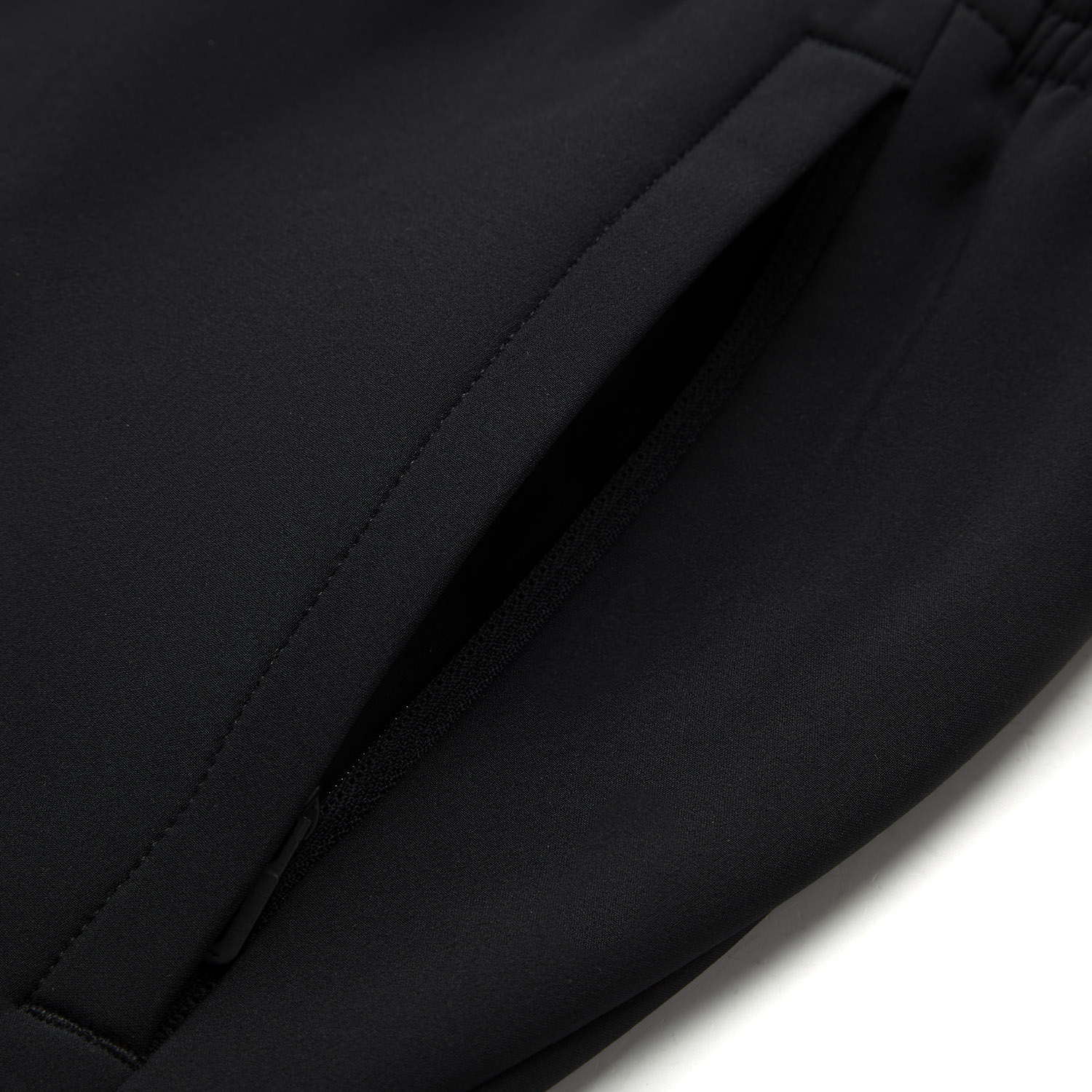Li Ning Fitness Series Solid Color Mid Rise Breathable Fleece Lined Versatile Elastic Cuff Sports Pants Men’s Black