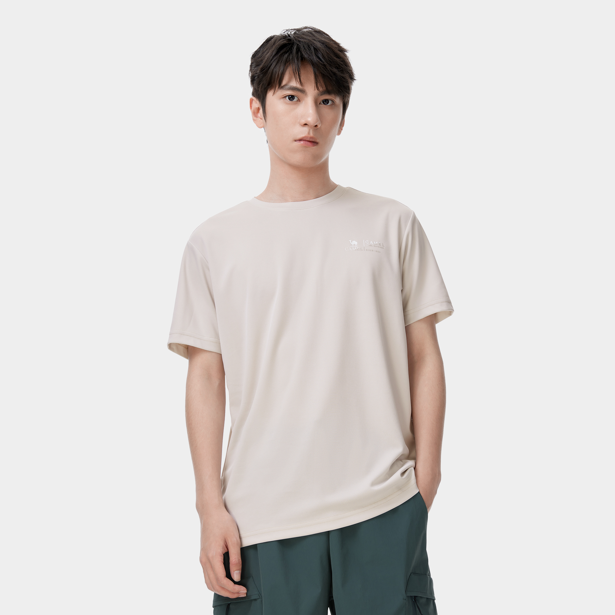 CAMEL Urban Function Series Quick Dry T Shirts Men's Crew Neck