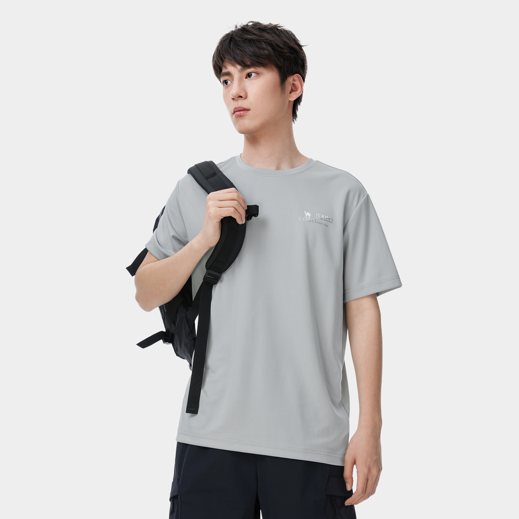 CAMEL Urban Function Series Quick Dry T Shirts Men's Crew Neck