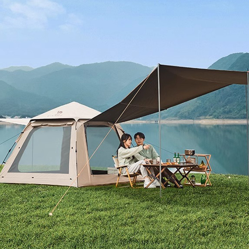 CAMEL Camping Tent Manual Setup One Bedroom And One Living Room Outdoor Automatic Tent