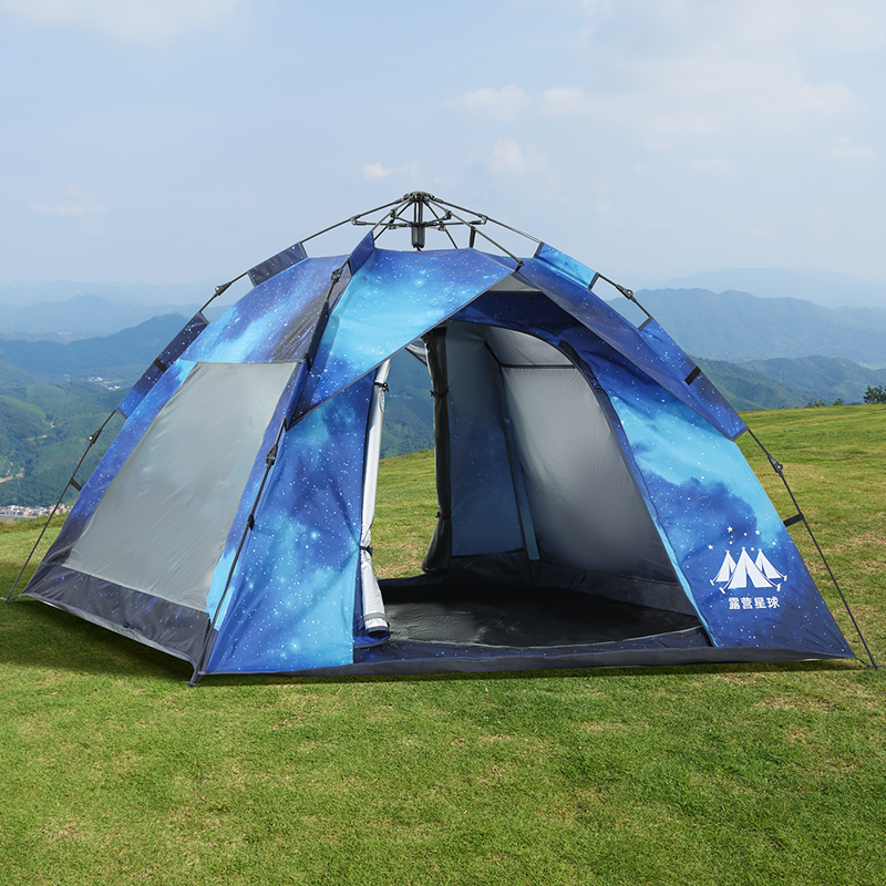 CAMEL Automatic Quick Open Tent, Outdoor Foldable Portable Camping, Silver Coated Beach Indoor Thickened Sun Protection