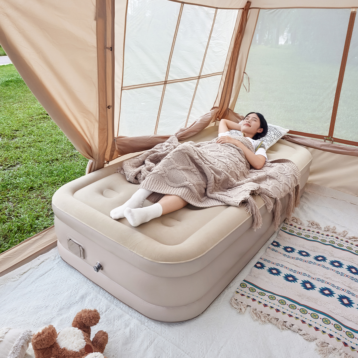 CAMEL Outdoor Leisure Furnitures Outdoor Inflatable Bed Camping