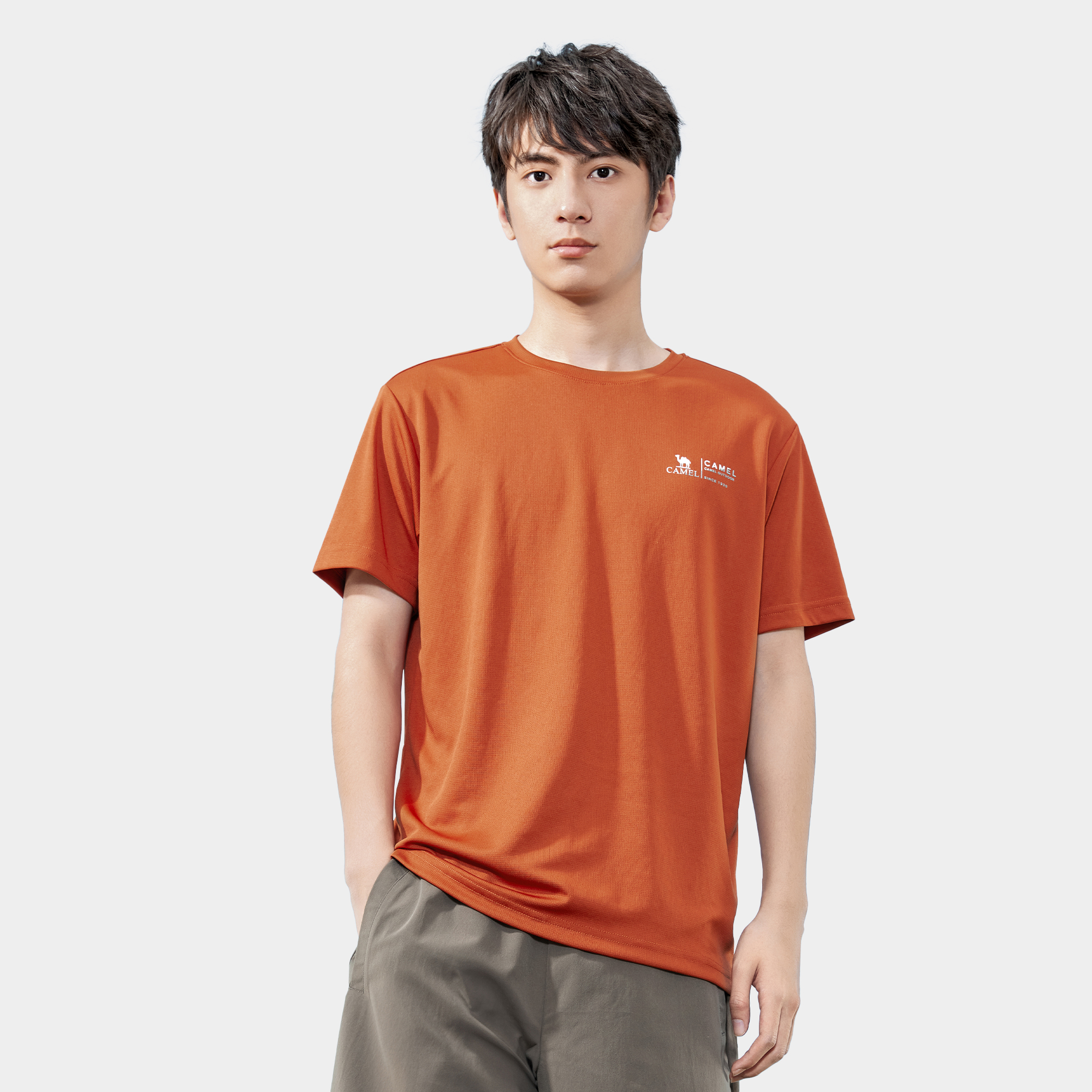 CAMEL Urban Function Series Quick Dry T Shirts Men's Crew Neck
