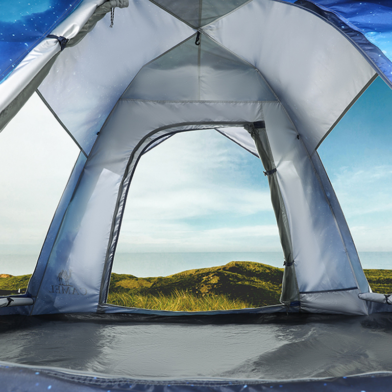 CAMEL Automatic Quick Open Tent, Outdoor Foldable Portable Camping, Silver Coated Beach Indoor Thickened Sun Protection