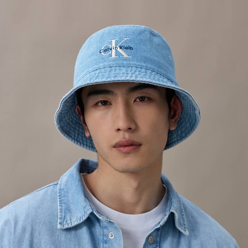 Панама CALVIN KLEIN (голубая) — фото 5