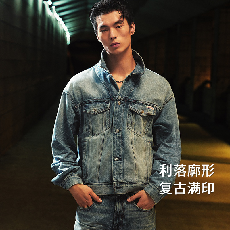 Джинсовая куртка CALVIN KLEIN Jeans (голубая) — фото 3