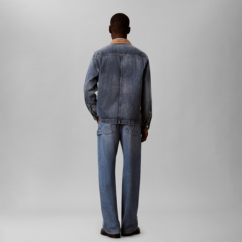 Мужская джинсовая куртка Calvin Klein Jeans (голубая) — фото 6