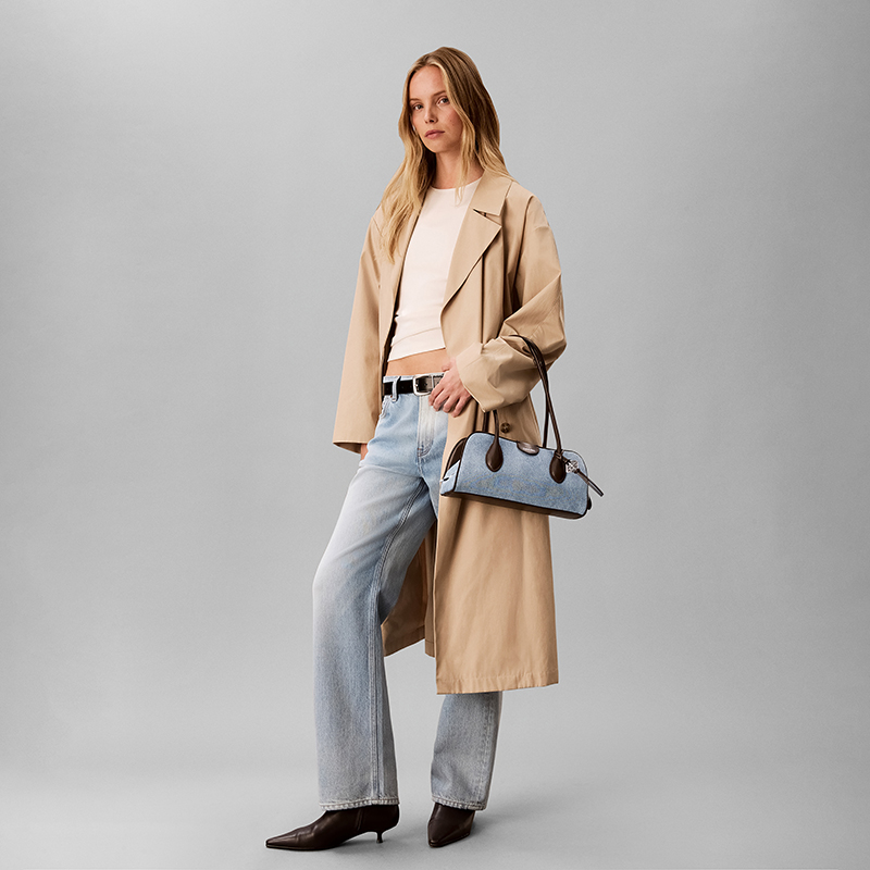 Женская сумка CALVIN KLEIN (голубая) — фото 6