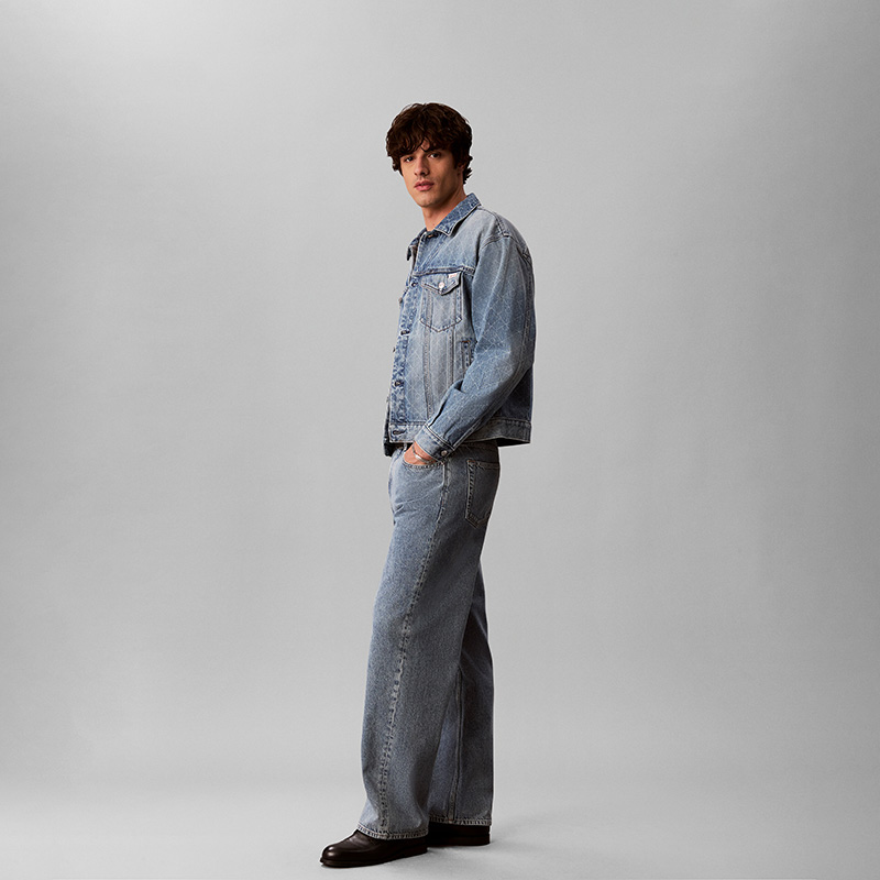 Джинсовая куртка CALVIN KLEIN Jeans (голубая) — фото 6