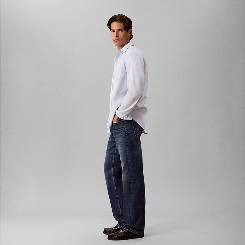 Мужские джинсы CALVIN KLEIN Jeans 90 (голубые) — фото 8