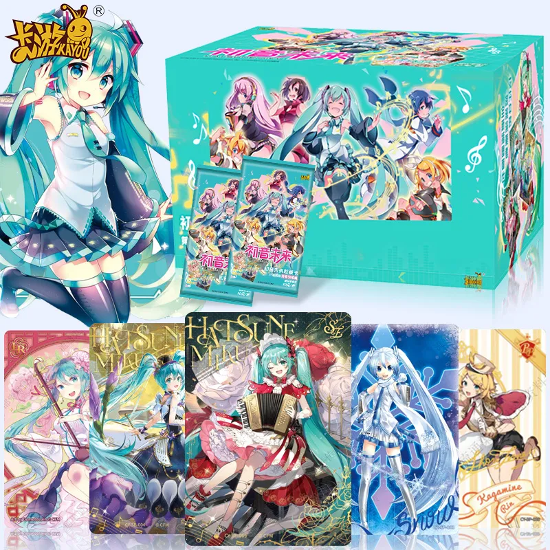 KAYOU Коллекционная карта Hatsune Miku First Encounter Пачка Юность SYMPHONY IP Аниме Карточки 1 Коробка OF 18 Пачек
