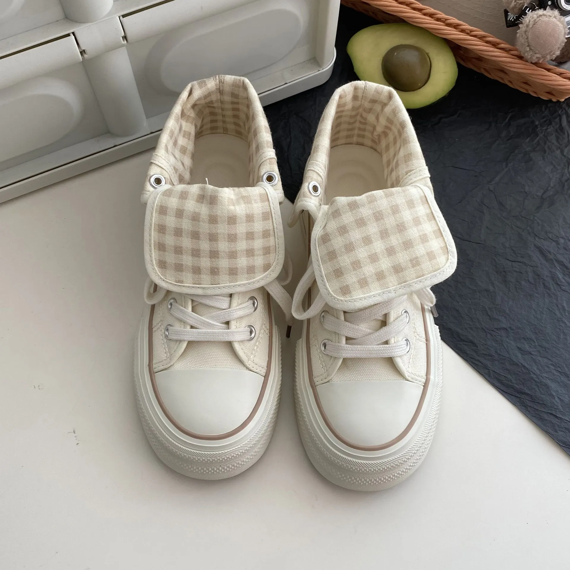 JimiXiong Кеды Высокие Топы Женские