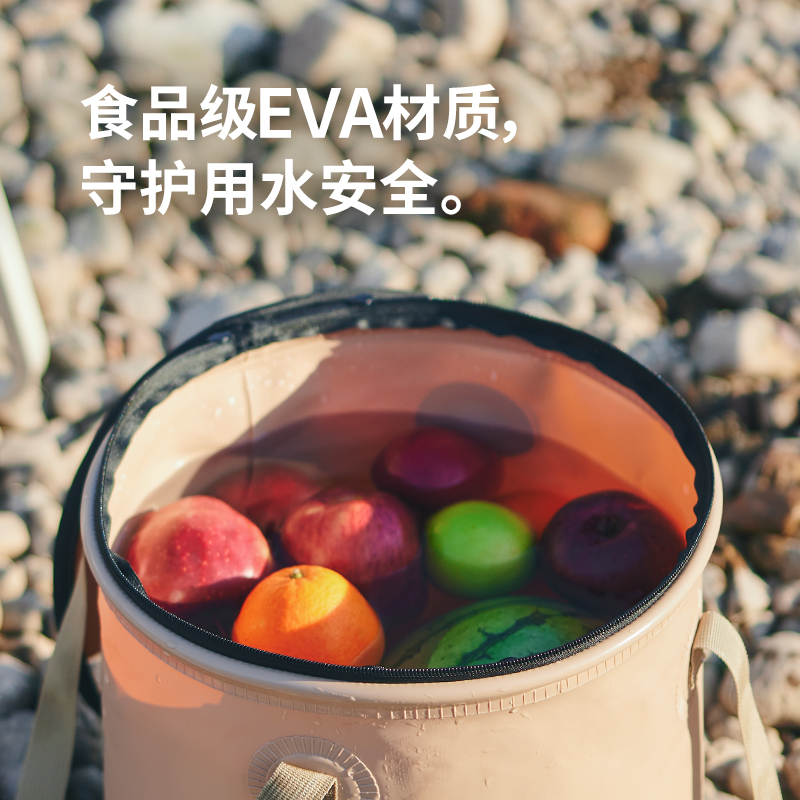 NATUREHIKE Outdoor Water Equipment Bucket 10L/20L Indoor/outdoor Ethylene 25*25*25CM 30*30*29CM