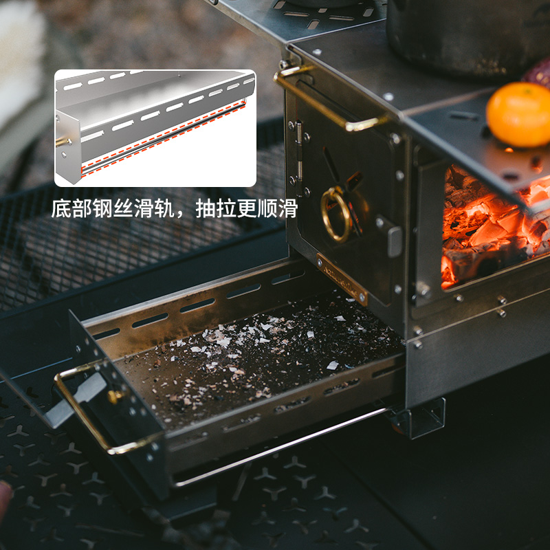 NATUREHIKE Barbecue Supplies Fireplace Stainless Steel