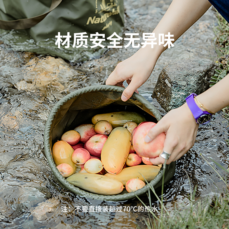 NATUREHIKE Outdoor Water Equipment Bucket 10L 20L PVC Polypropylene