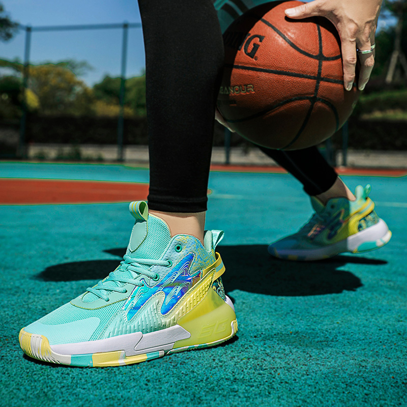 TOMAY TPU Cushioning Abrasion Resistant Cushioning, Wear Resistant Mid top Basketball Shoes Men’s