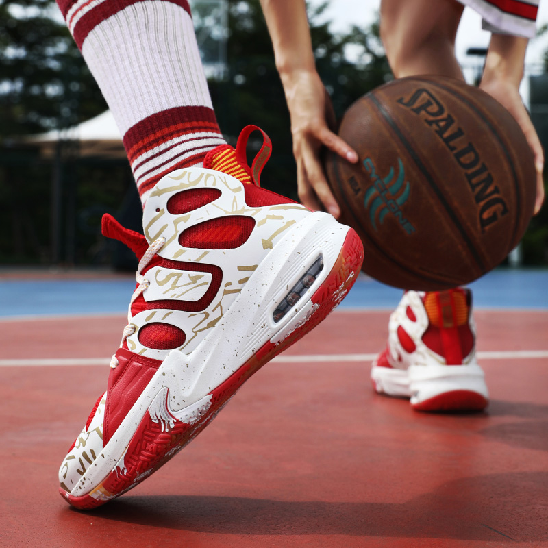 TOMAY Fabric Slip Resistant, Abrasion Resistant, Height Increasing Mid top Basketball Shoes Men’s